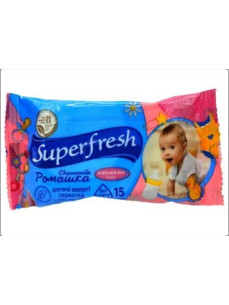 Вологі серветки Superfresh 15 шт