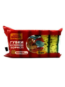 Фаний Бонус Губка кухонна пориста 5шт