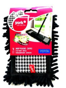 York Запаска мікрофібра до швабри РЕРІТА чорна