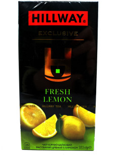 Hillway Чай чорний байховий Fresh lemon 25*1,5г