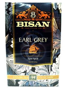 Bisan Earl Grey Чай чорний листовий 100г