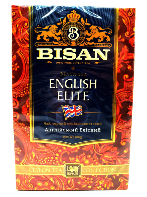 Bisan English Elite Чай чорний листовий 100г