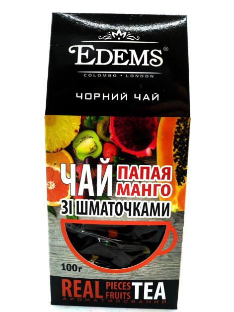 Edems Чай чорний з папая та манго 100г