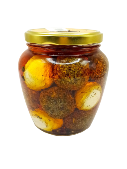 Сирні кульки в олії і спеціях 814г