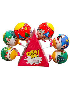 Обана Пластиковий чупа-чупс з сюрпризом 116г