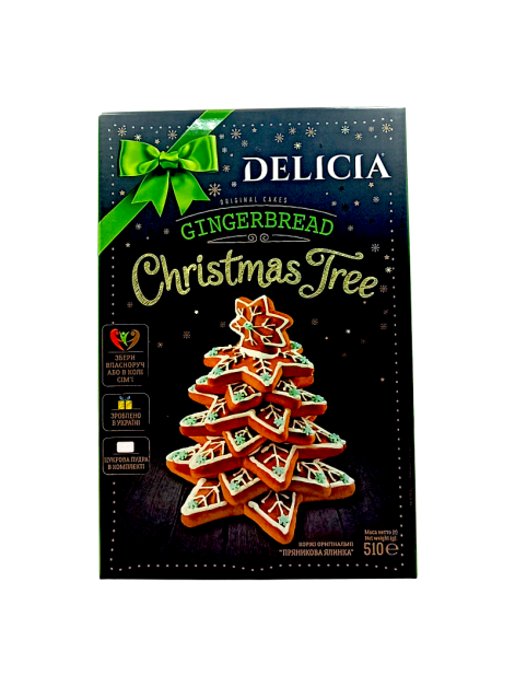 Delicia Печиво новорічне Пряникова Ялинка 510г