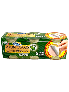 Hacendado Тунець в олив олії 6*80г