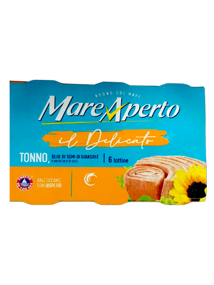 MareAperto Тунець в олії 6*60г