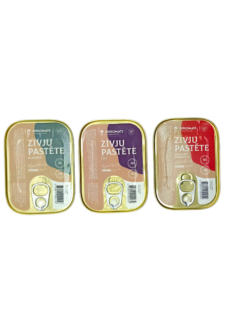 Diplomats Паштет рибний в асортименті, 100г