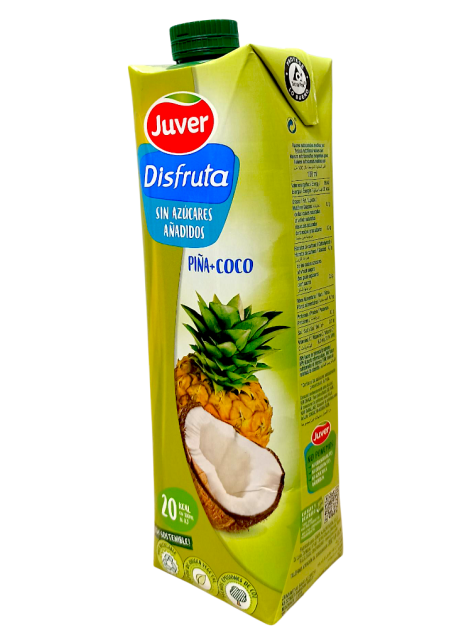 Juver Сік без доданого цукру Ананас-Кокос, 1 л
