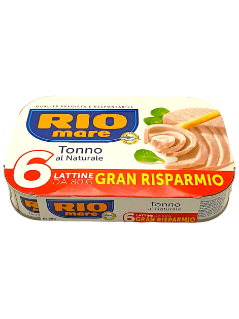 RIO mare Тунець у власному соці 6x80 г