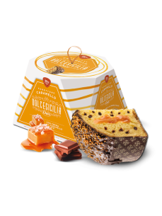 DOLCESICILIA Панетон з солоною карамеллю та шоколадною...
