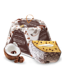 DOLCESICILIA Панетон з кокосовим кремом та шоколадними дропсами, 750 г