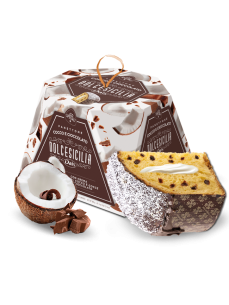 DOLCESICILIA Панетон з кокосовим кремом та шоколадними...