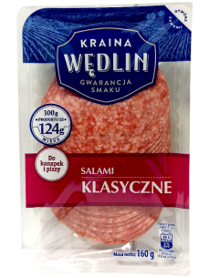 Kraina Wedlin Нарізка Салямі класика або з перцем, 160 г