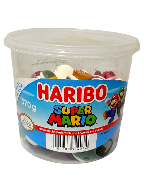 HARIBO Super Mario набір цукерок у пластикоій...