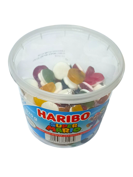 HARIBO Super Mario набір цукерок у пластикоій тарі, 570 г