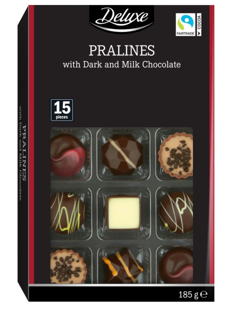 Delux Pralines Шоколадні цукерки в асортименті,...