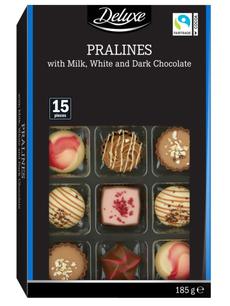 Delux Pralines Шоколадні цукерки в асортименті,...