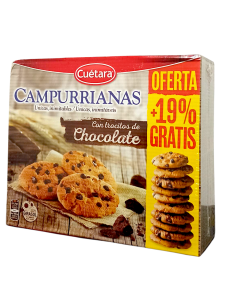 Cuetara Campurrianas Печиво з шоколадними дропсами, 416 г
