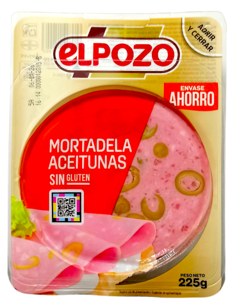 Elpozo Мортадела з оливками, нарізка 225 г