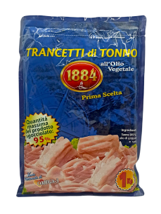 1884 Тунець шматочками у соняшниковій олії, 1 кг