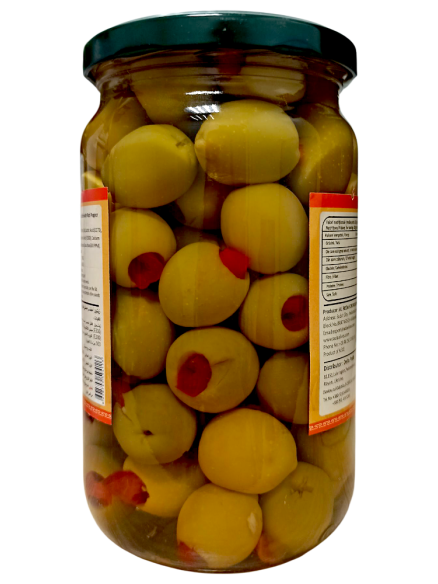 Athena Оливки зелені фаршировані перцем, 700 г