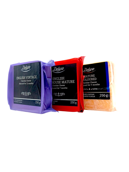 Delux Сир чеддер в асортименті, 250 г