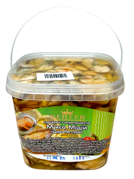 Нептун М'ясо мідій в олії "Дари Нептуна", 1 кг