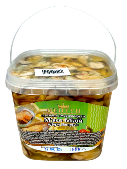 Нептун М'ясо мідій в олії "Дари Нептуна", 1 кг