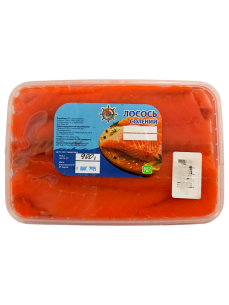 Стріпси лосося в олії, 900 г