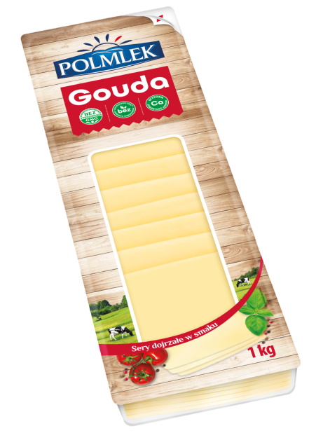 Polmlek Gouda Сир, нарізка 1кг