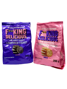 Allnutrition Sandwich Cookie Сендвіч-печива без цукру в...