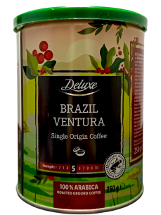 Deluxe Кава мелена 100% арабіка в асортименті, 250 г