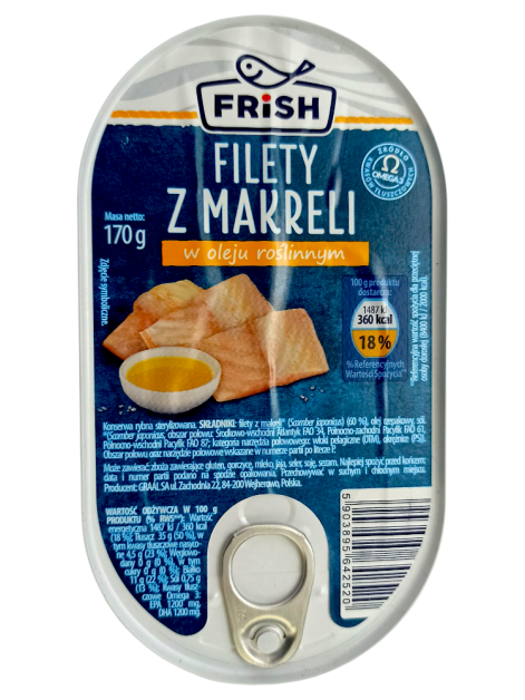 Frish Філе скумбрії в олії, 170 г