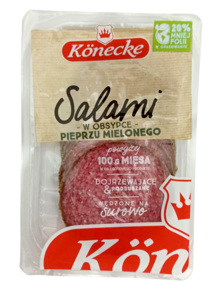 Konecke Нарізка салямі зі сиром або з спеціями, 100 г