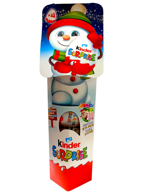 Kinder Surprise Новорічний набір 4 яйця, 80 г