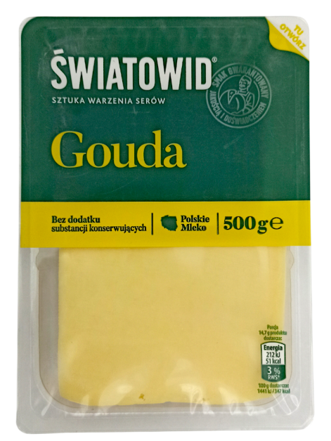 Swiatowid Сир Гауда нарізка 500г