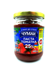 Чумак Томатна Паста 25% с/б 485г