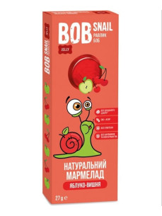 Bob Snail Натуральний фруктовий мармелад в асортименті 27г