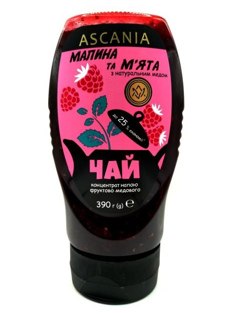 Асканія Чай Концентрат Малина-М'ята ПЕТ 400г