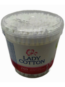 Lady Cotton Ватні палички в банці 200шт