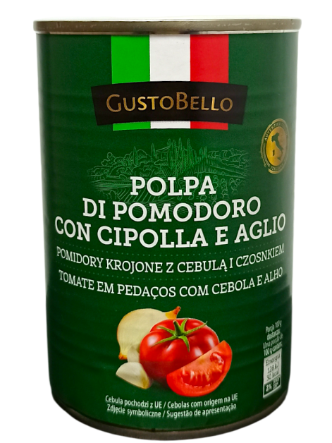 GustoBello томатна паста з цибулею та часником,...