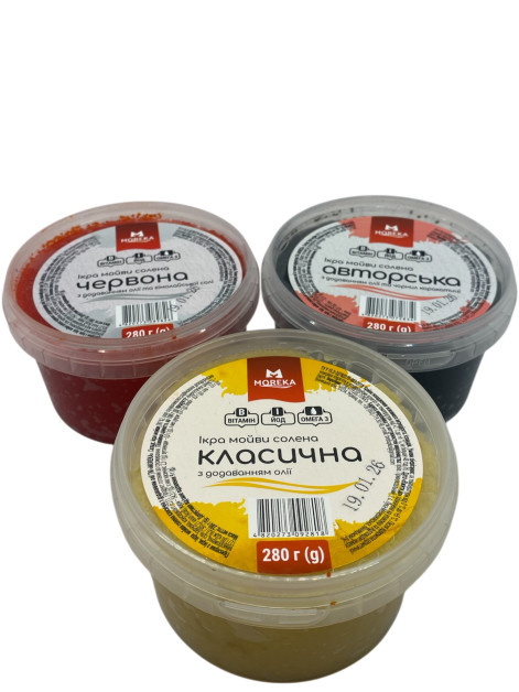 Moreka Ікра мойви в асортименті, 280 г