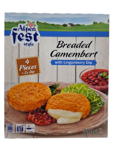 Alpen Fest Панірований камамбер з соусом, 350 г